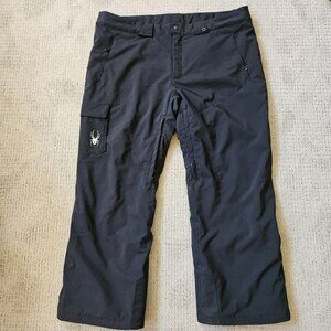 Spyder Snow Pants Mens XXXLarge Short Black Troublemaker Thinsulate Ski Snowboar